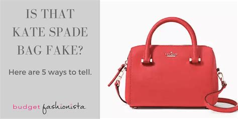 how to identify fake kate spade bags|surprise kate spade real.